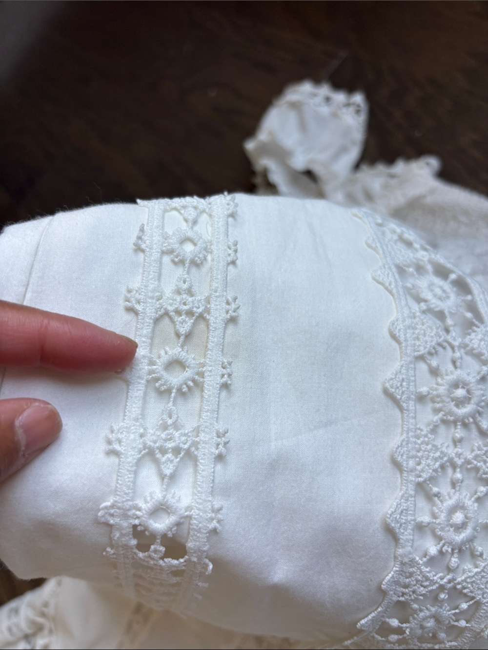 SAYLOR Elin embroider Eyelet Lace Midi Dress - Picture 12 of 14